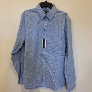 Men’s Michael Kors Blue Button Down Long Sleeve Shirt NWT Size XL